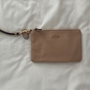 Blush Coach Wristlet